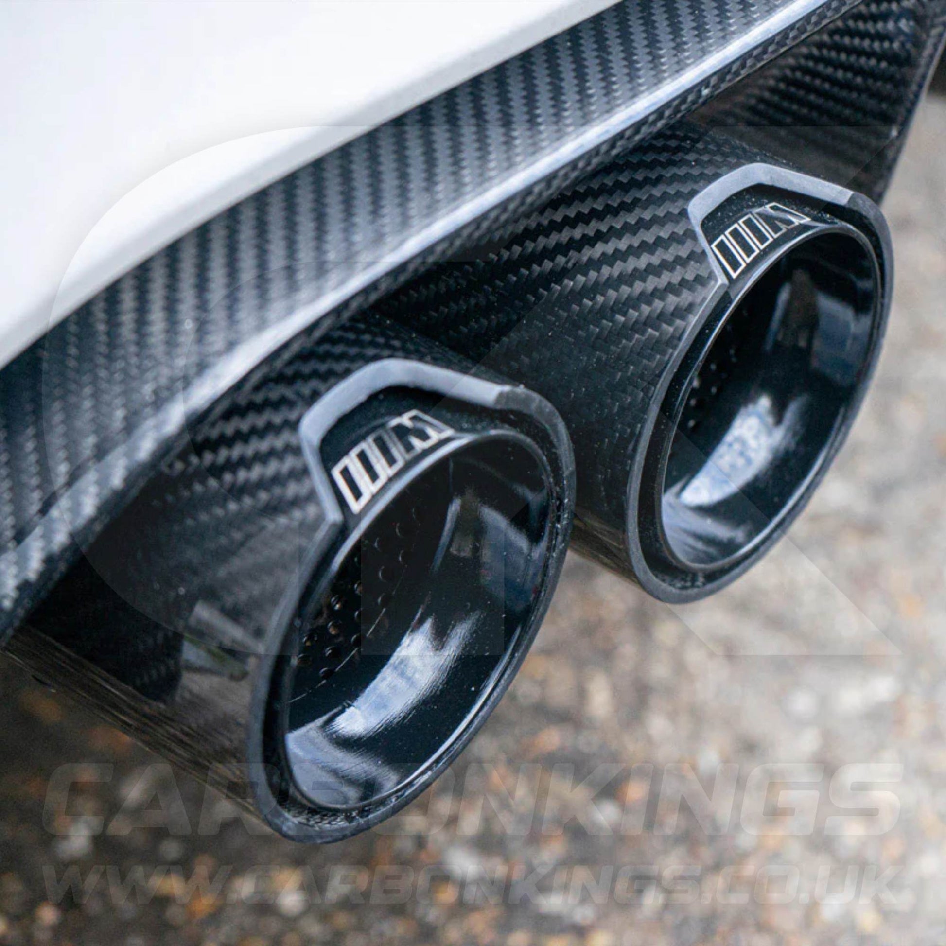 BMW M Performance Carbon Fibre Black Exhaust Tips M2 M3 M4 M5 F80 F82 F83 F87 F10 M5