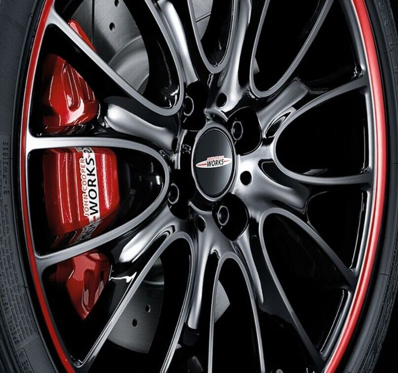 4 x Mini Cooper JCW Wheel Centre Caps 54mm R50 R55 R56 R57 R58 R60 R61 +