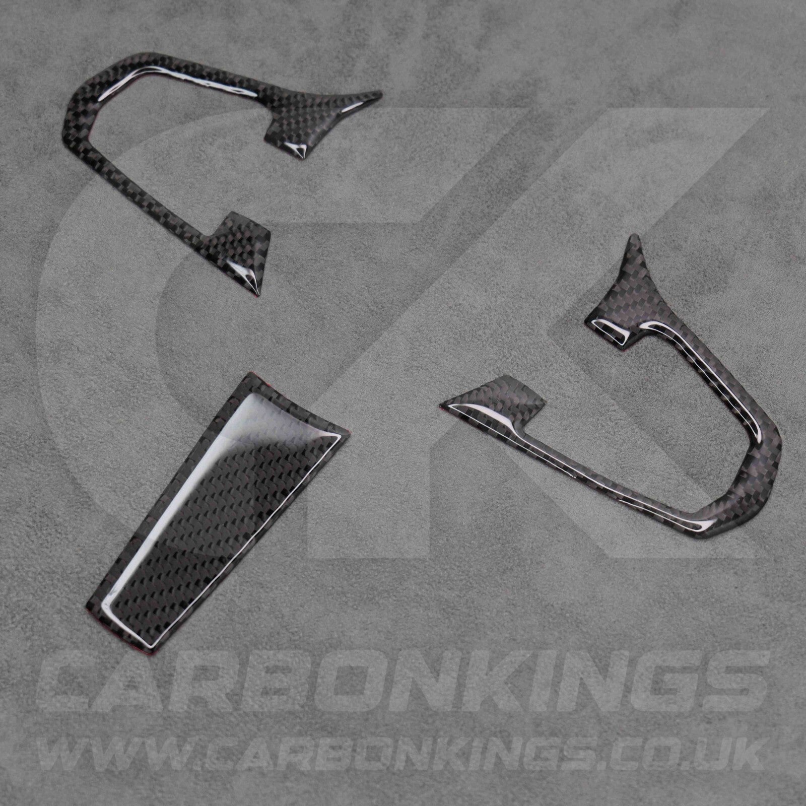 Carbon Fibre Style Steering Wheel Trims for BMW 5 Series G30 G31 G01 G38 X3