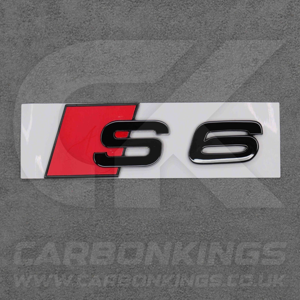 105 x 36mm Audi S6 Gloss Black Boot Rear Badge Letters Logo Emblem S 8L 8P 8V 8Y