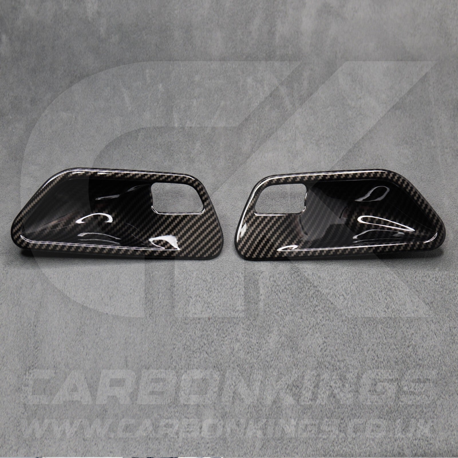 Carbon Fibre Style Interior Door Handle Trims BMW F80 M3 F82 M4 F83 F30 F32 3 4