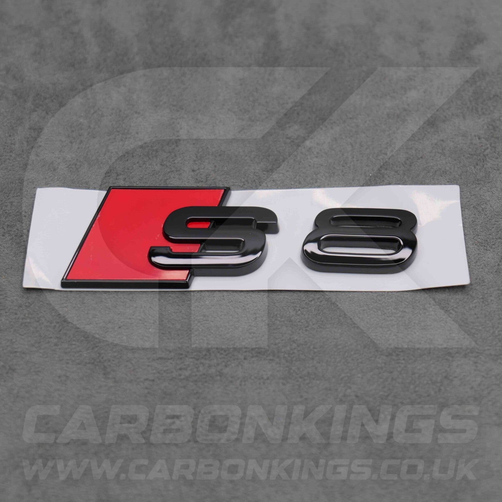 90 x 30mm Audi S8 Gloss Black Boot Rear Badge Letters Logo Emblem S 8L 8P 8V 8Y