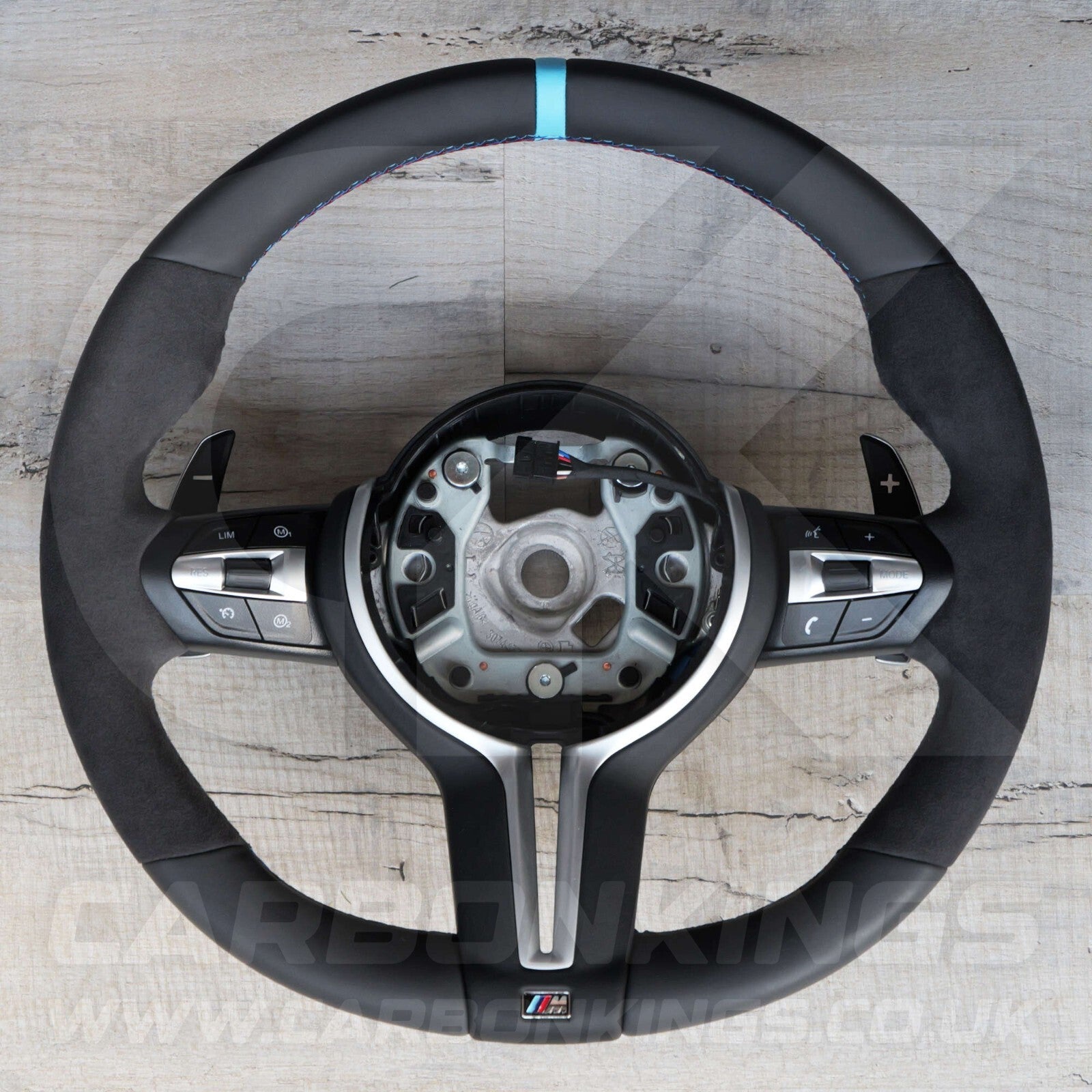 BMW Alcantara M Sport Blue Steering Wheel 1 2 3 4 X1 X3 X4 X5 X6 M2 M3 M4 F80 +