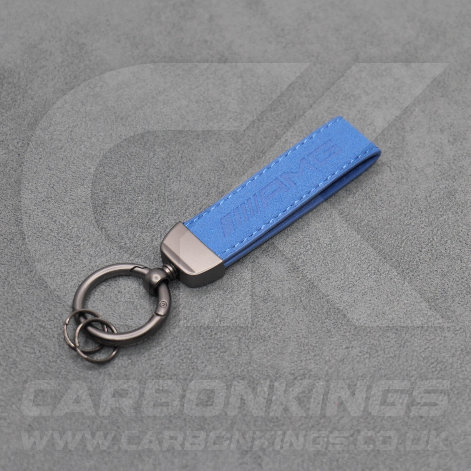 Mercedes AMG Suede Key Ring Chain Alcantara Stitched Premium C63 C43 A45 E63 A35