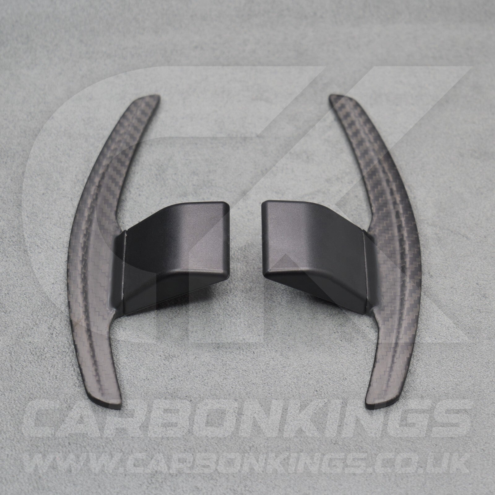 Satin Carbon Fibre & Red +/- Gear Paddle Shifters BMW F80 M3 F82 F83 M4 F87 M2