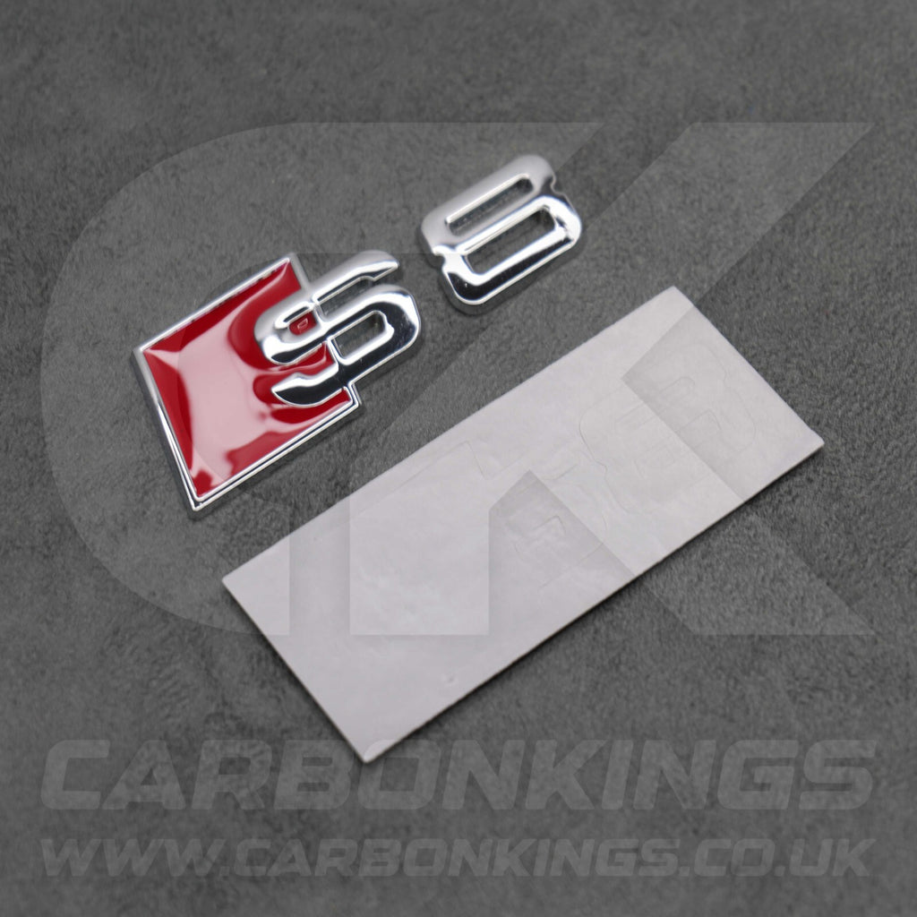 Audi S8 Silver Chrome Boot Rear Badge Letters Logo Emblem S D2 D3 D4 D5