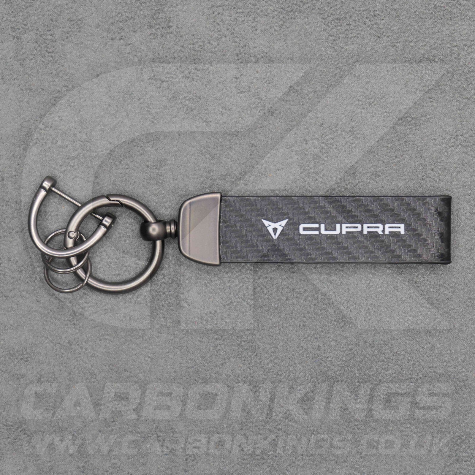 CUPRA Carbon Fibre Key Ring Chain VZ Born Ateca Leon Formentor Tavascan Terramar