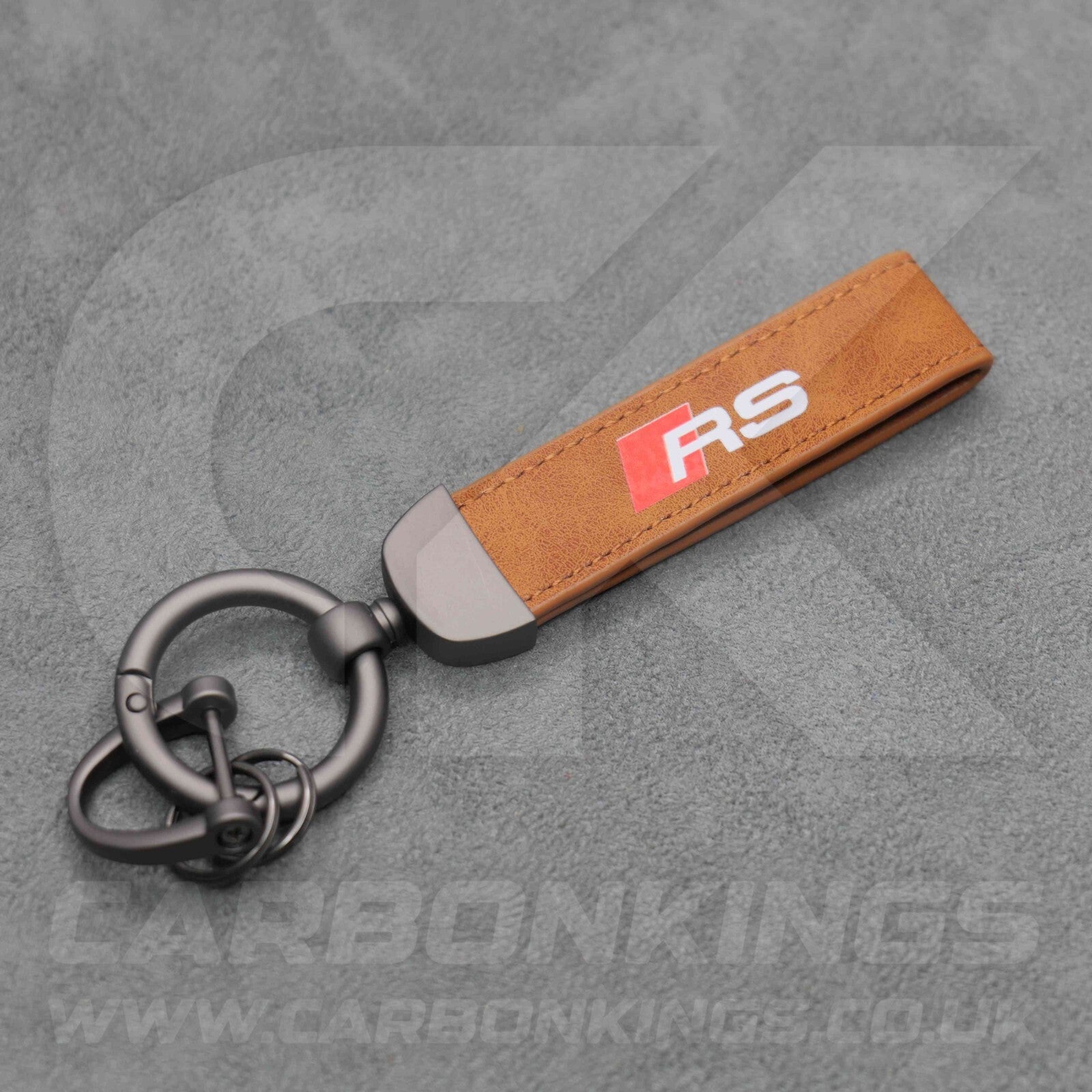 Audi RS Leather Key Ring Chain Premium Durable RS3 RS4 RS5 RS6 RS7 RSQ3 RSQ8
