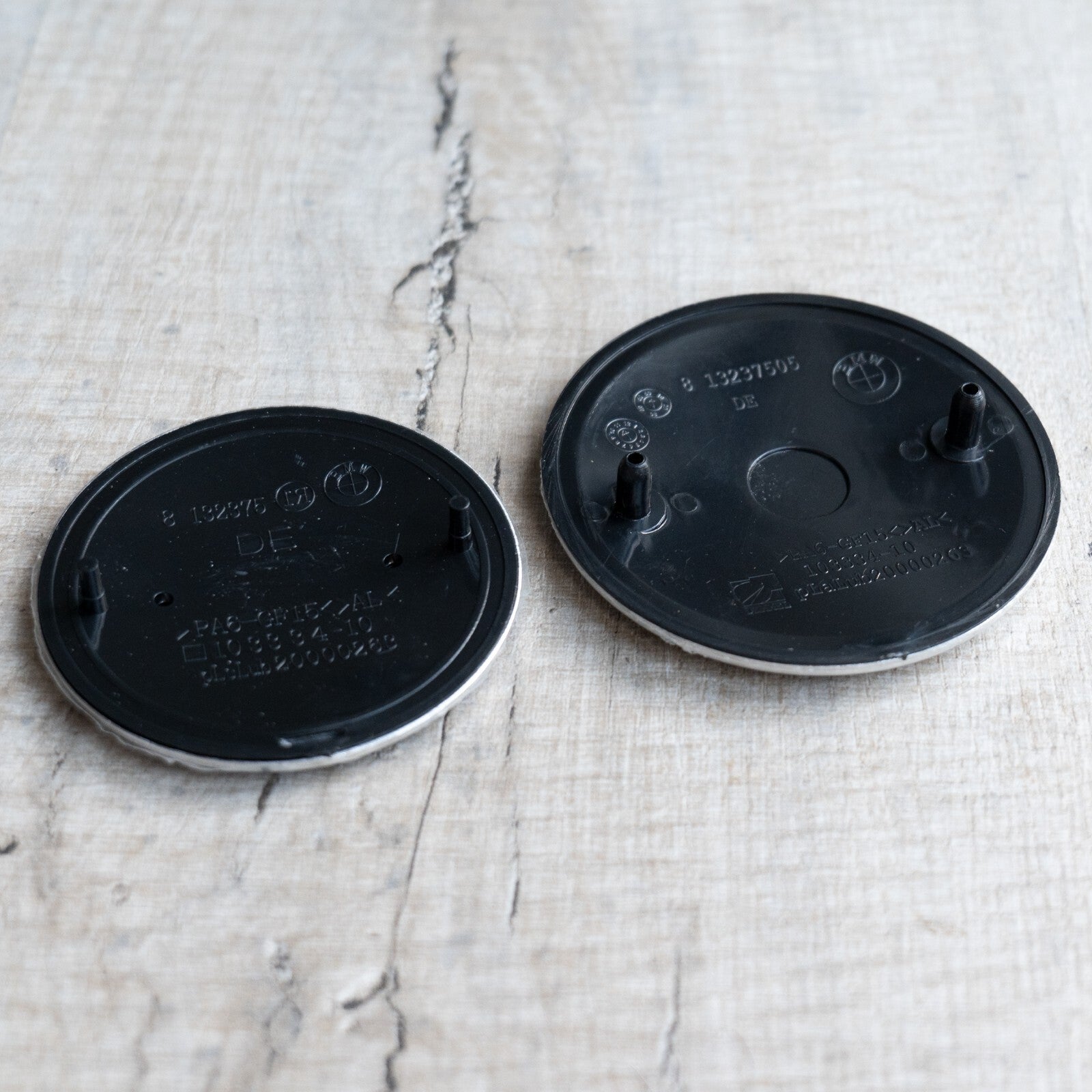 2x 50th Anniversary 82mm 74mm Front Bonnet Rear Boot Badges for B M W - 50 Years