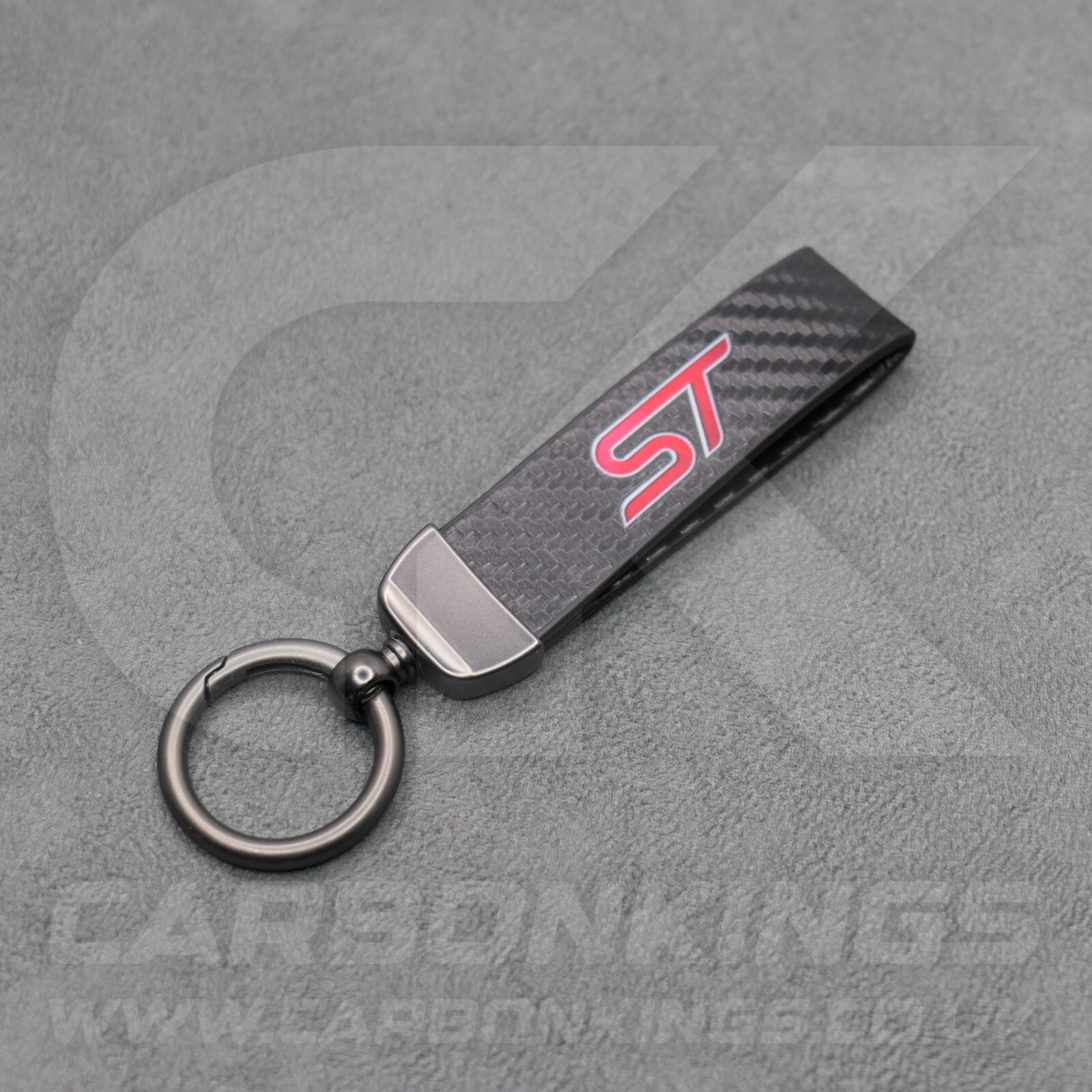 Ford ST Logo Carbon Fibre Car Key Ring Chain Focus Fiesta Puma Premium & Durable