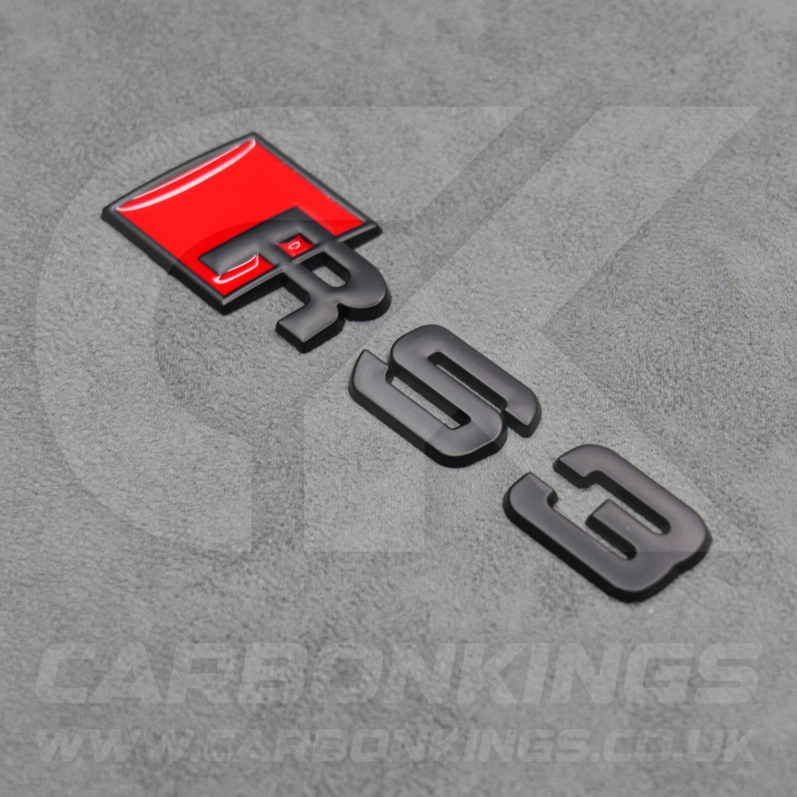 Audi RS3 Matte Black Boot Rear Badge Letters Logo Emblem RS 8L 8P 8V 8Y