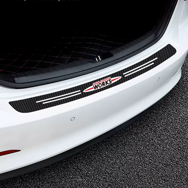 Mini JCW John Cooper Works Carbon Fibre Style Anti Scratch Boot Protector Lining