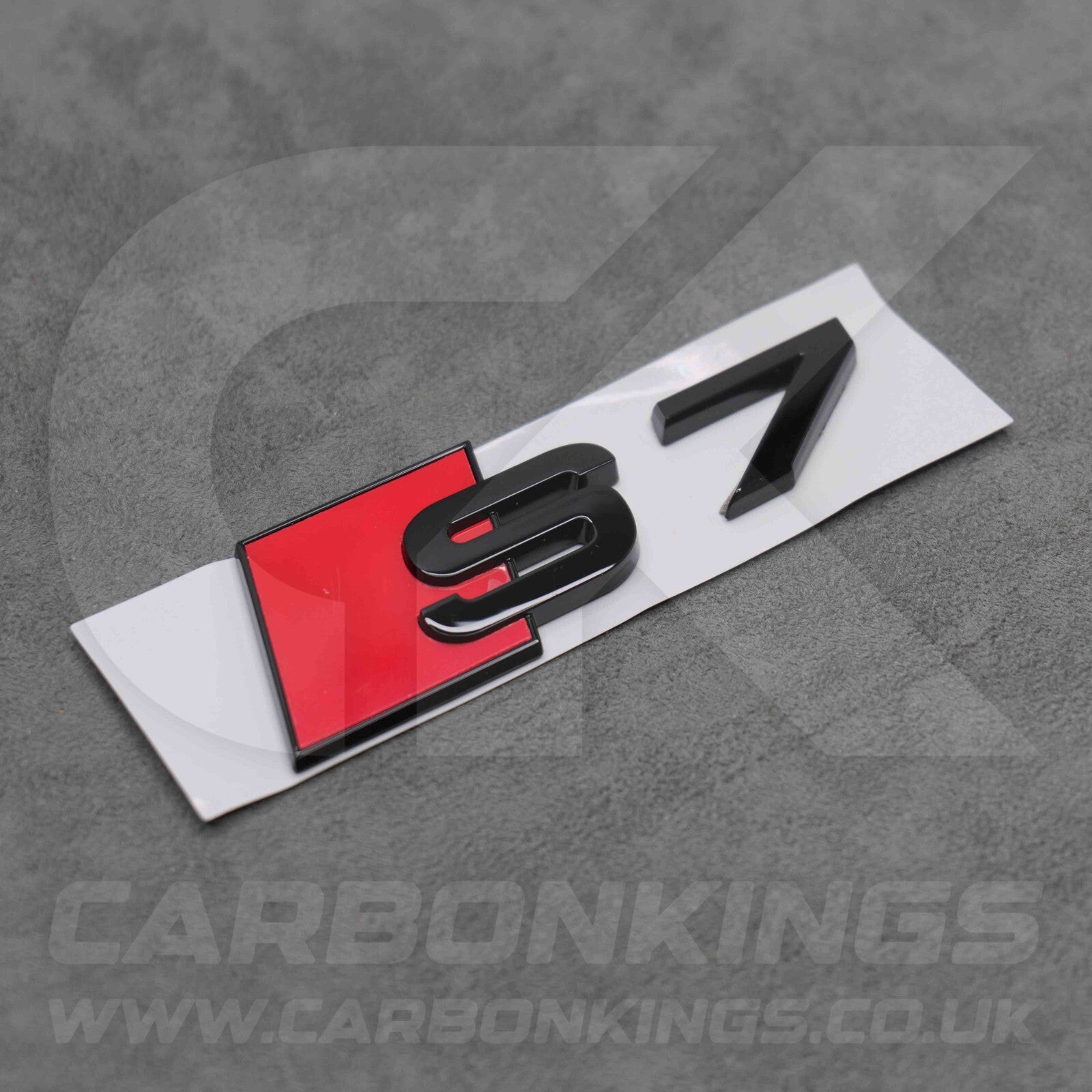 105 x 36mm Audi S7 Gloss Black Boot Rear Badge Letters Logo Emblem S 8L 8P 8V 8Y