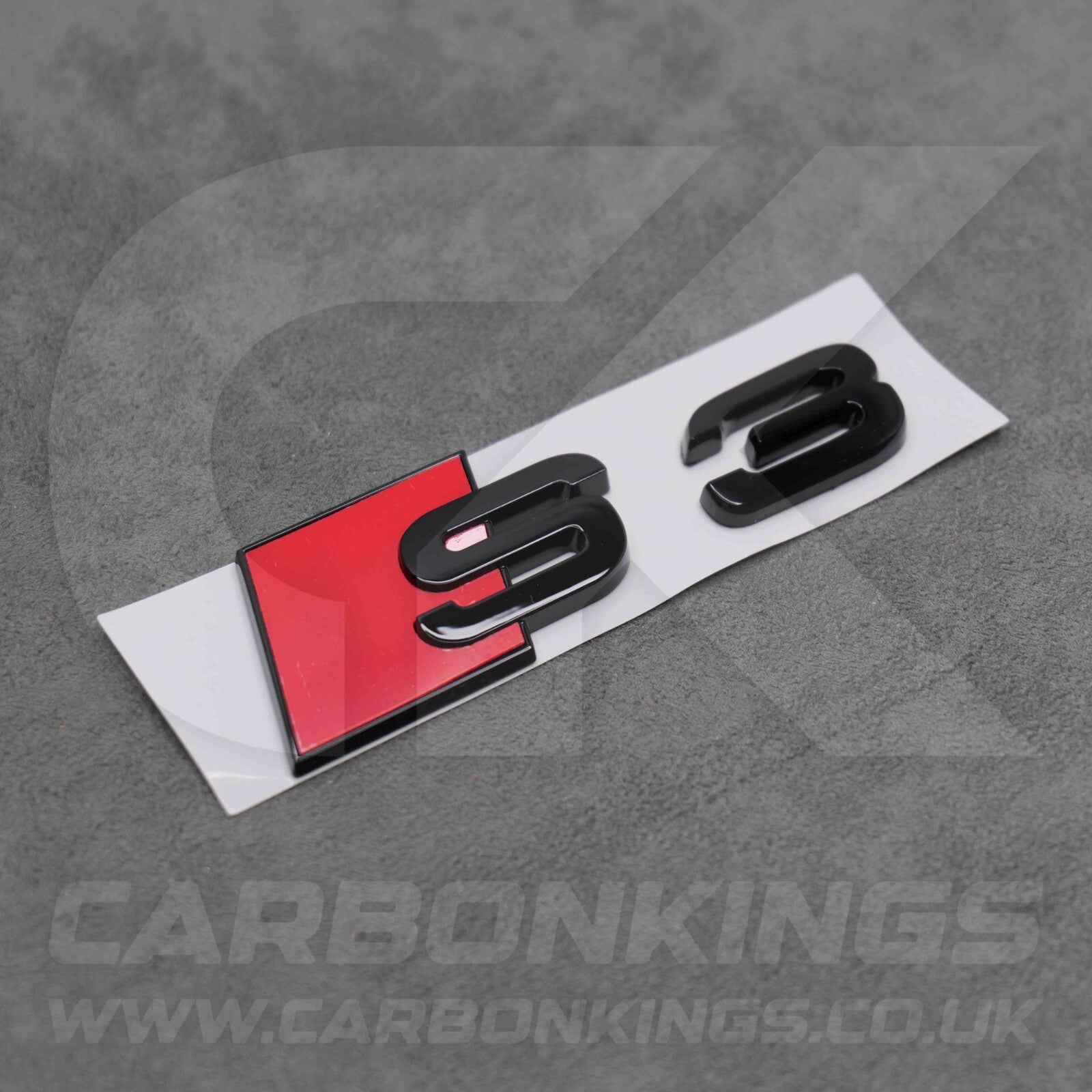 90 x 30mm Audi S3 Gloss Black Boot Rear Badge Letters Logo Emblem S 8L 8P 8V 8Y