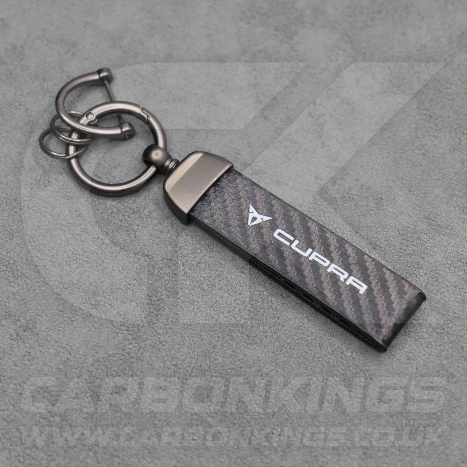 CUPRA Carbon Fibre Key Ring Chain VZ Born Ateca Leon Formentor Tavascan Terramar