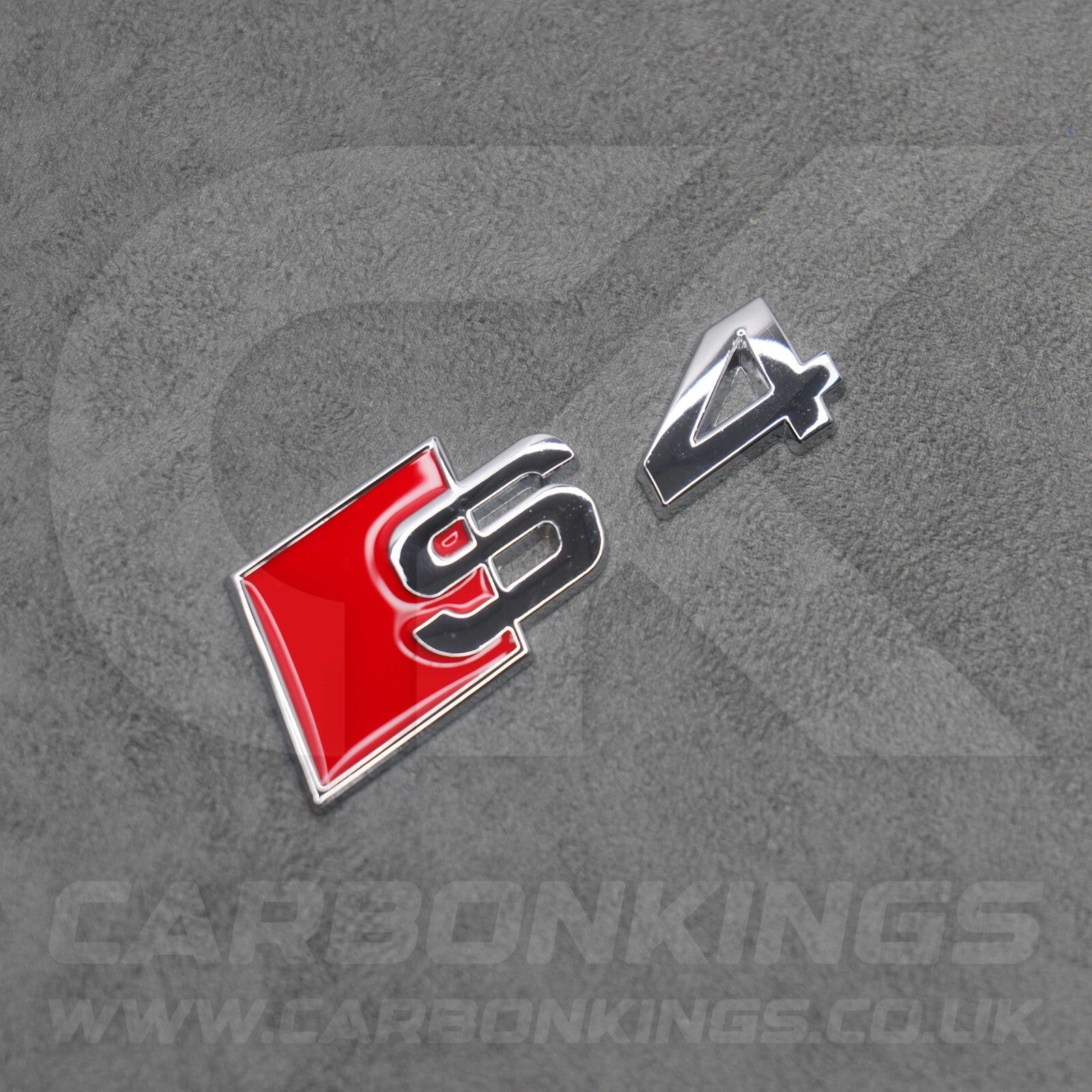 Audi S4 Silver Chrome Boot Rear Badge Letters Logo Emblem S 4A 8D 8E 8H 8W