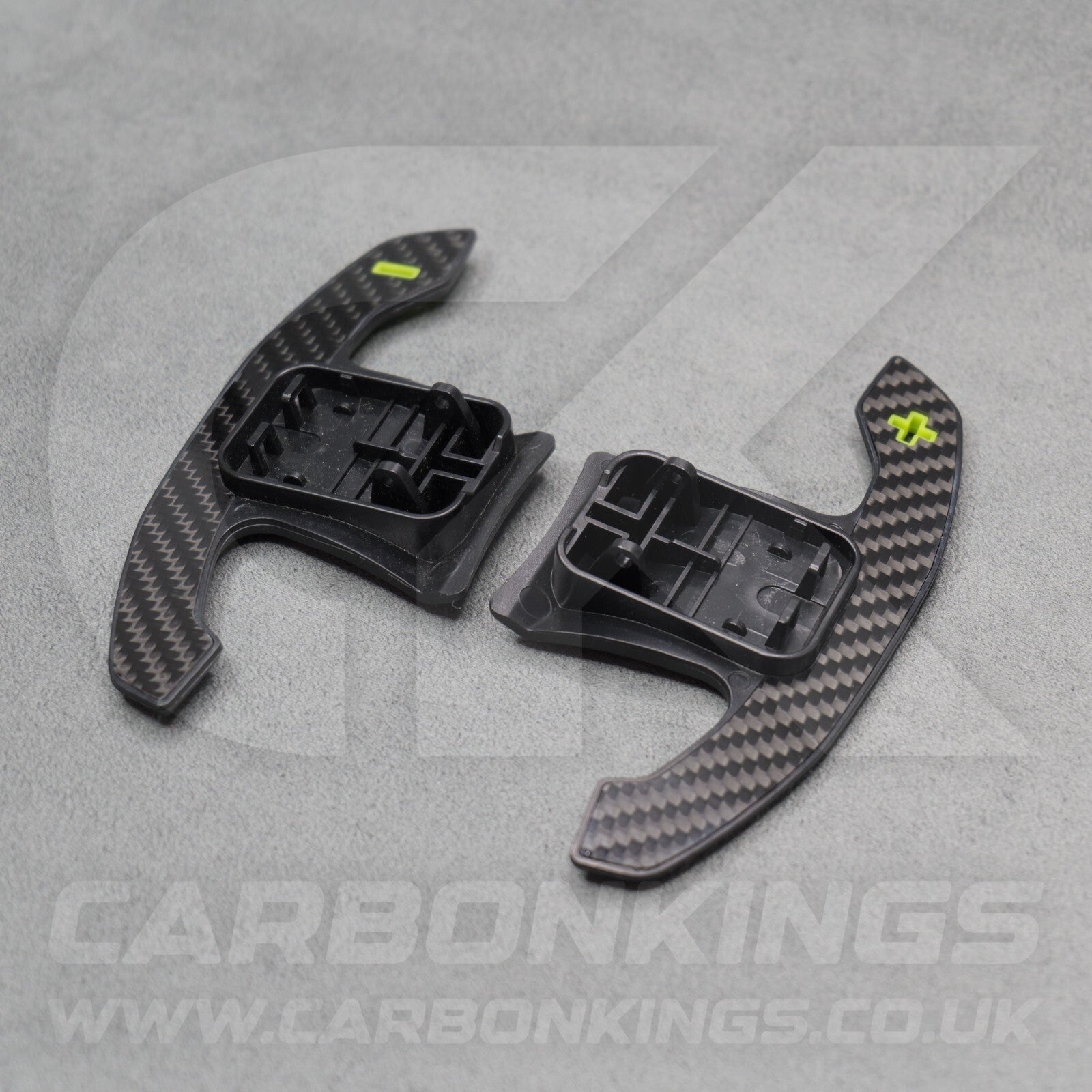 BMW Carbon Fibre / Yellow Gear Paddles Shifters F80 M3 F82 F83 M4 F87 M2 F30 G20