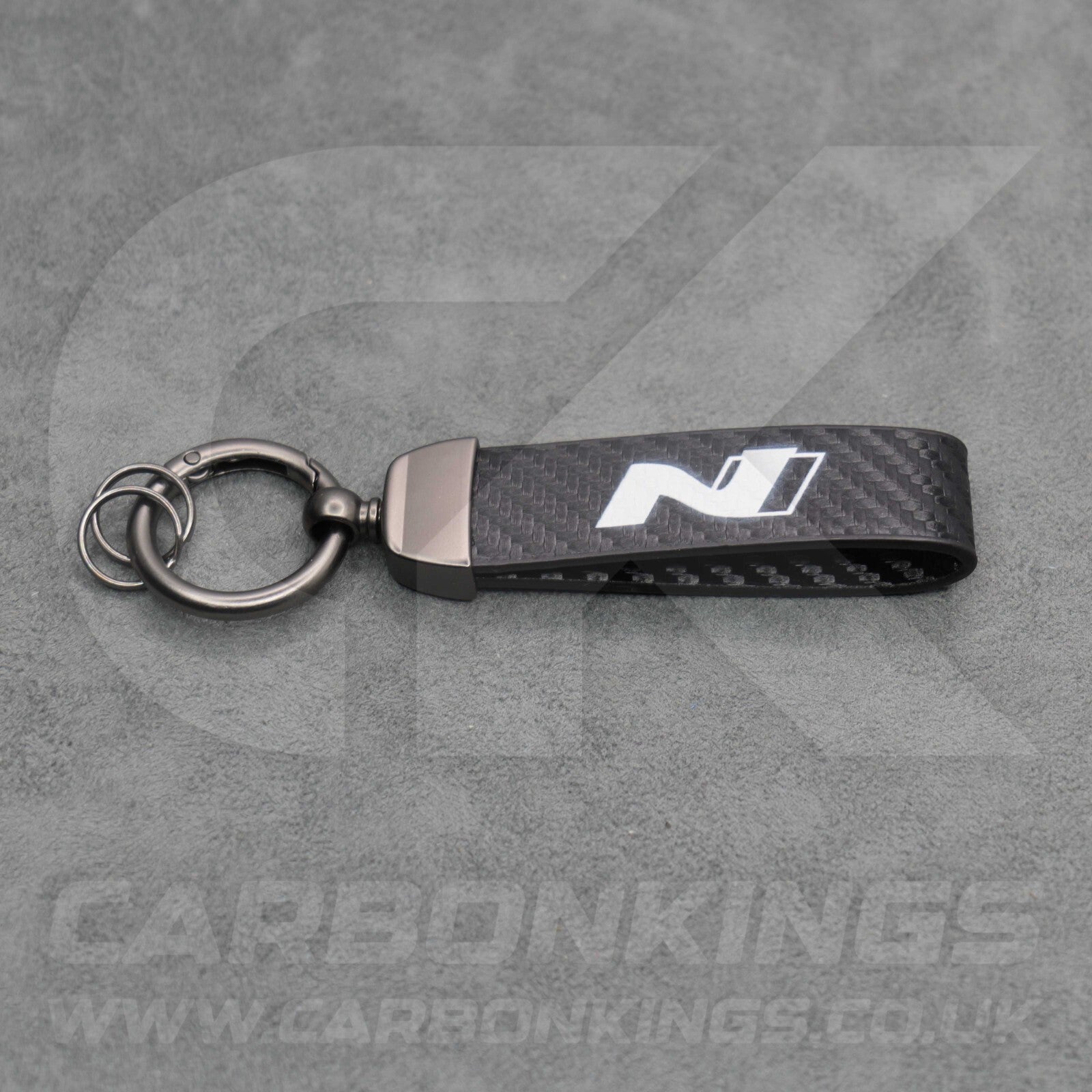 Hyundai N Carbon Fibre Premium Car Key Ring Chain Ioniq 5 6 9 Kona i10 i20 i30
