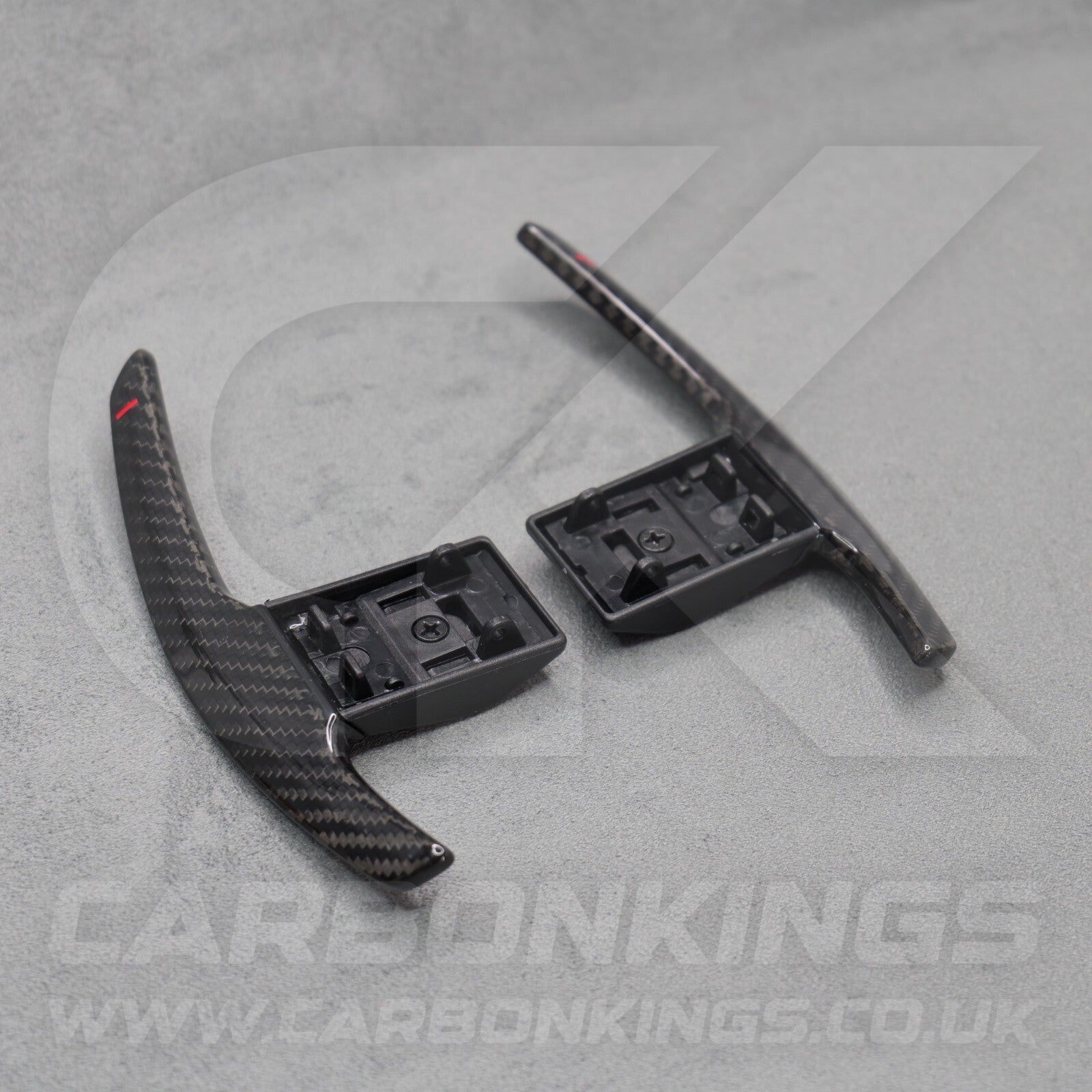 Carbon Fibre & Red +/- Gear Paddle Shifters for BMW F80 M3 F82 F83 M4 F87 M2 F30