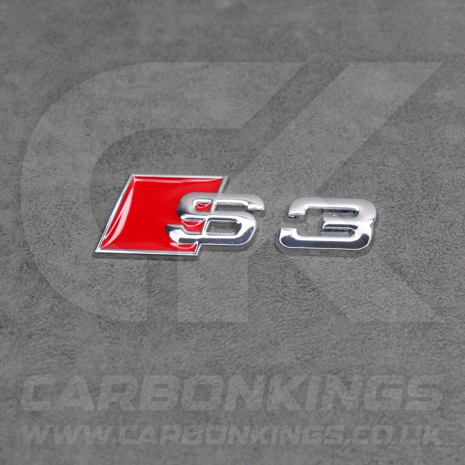 Audi S3 Silver Chrome Boot Rear Badge Letters Logo Emblem S 8L 8P 8V 8Y
