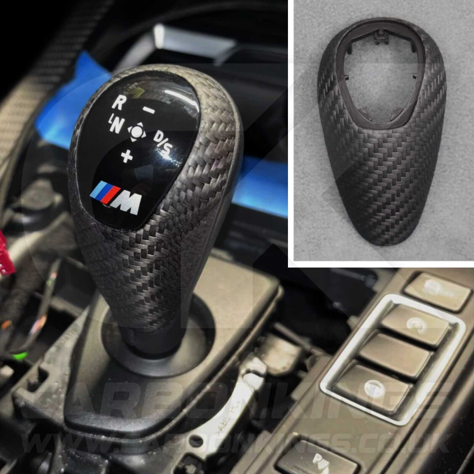 BMW Real Raw Carbon Fibre REPLACEMENT Gear Knob F80 M3 F82 M4 M5 M6 X5M F87 M2