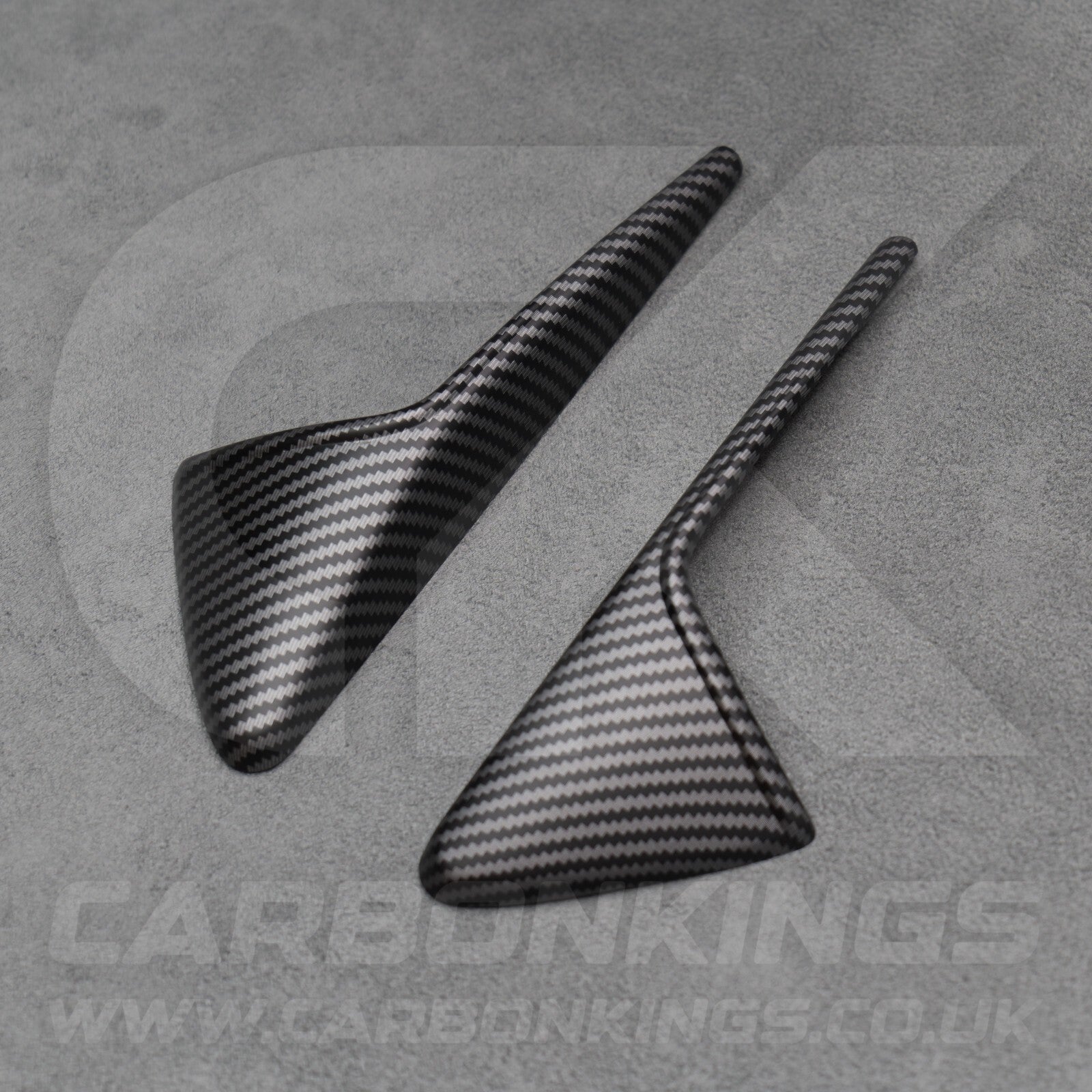 Tesla Model 3 Y X S Matte Carbon Fibre Style Side Camera Trims Caps Covers