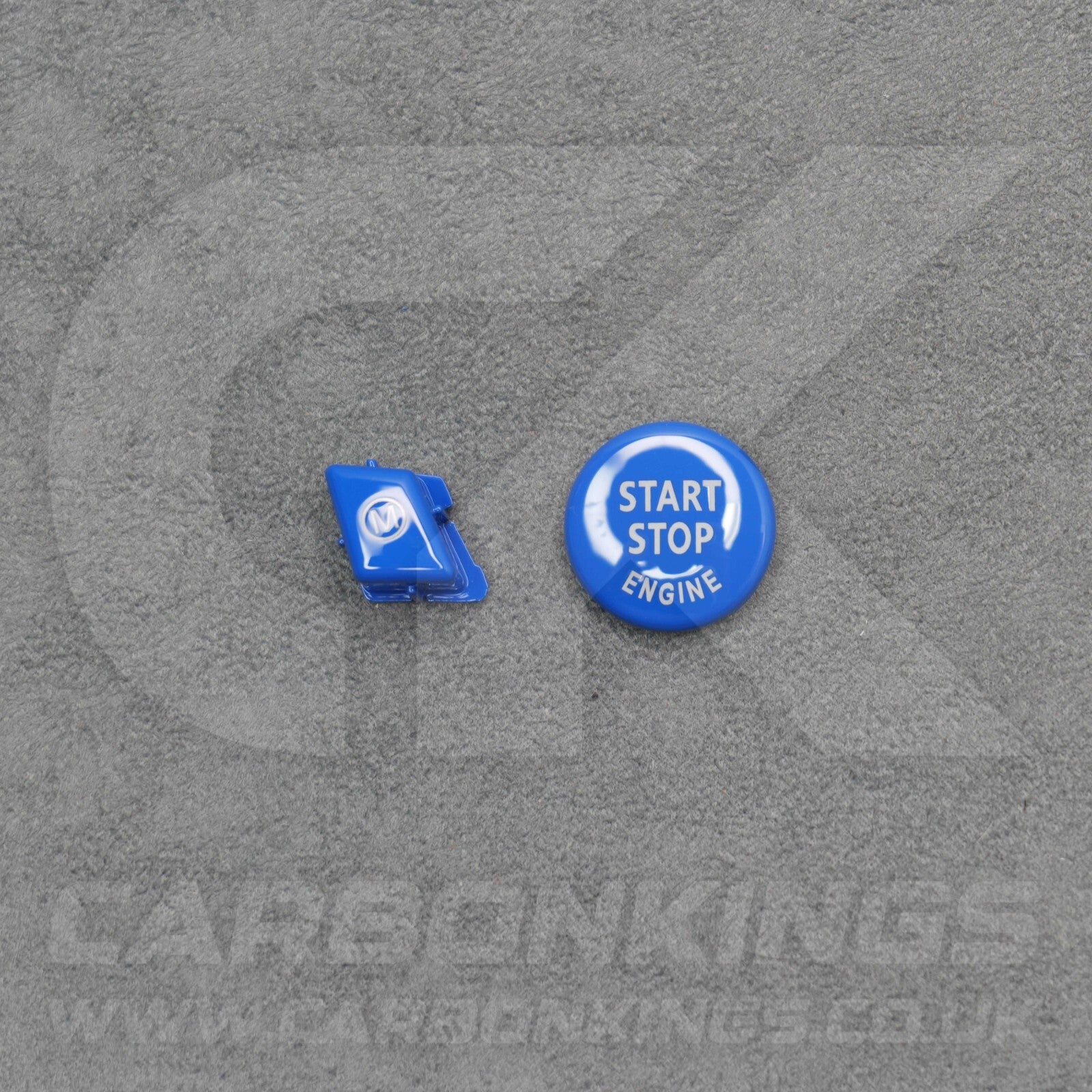 BMW Blue M Mode & Start Button Set for Steering Wheel E90 E92 E93 M3 4.0 V8