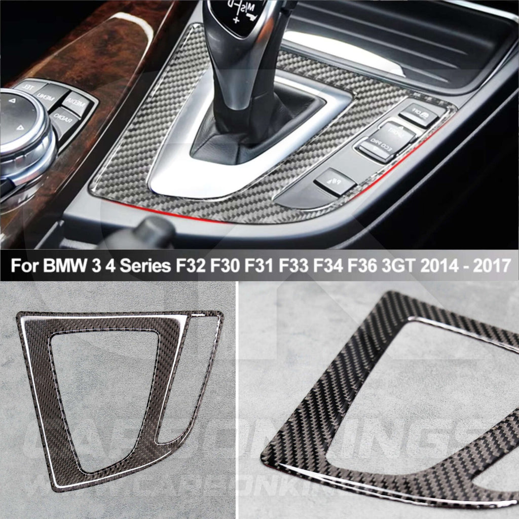 BMW Carbon Fibre Gear Knob Surround Trim 3 4 Series F30 F34 F32 F33 335i 435i