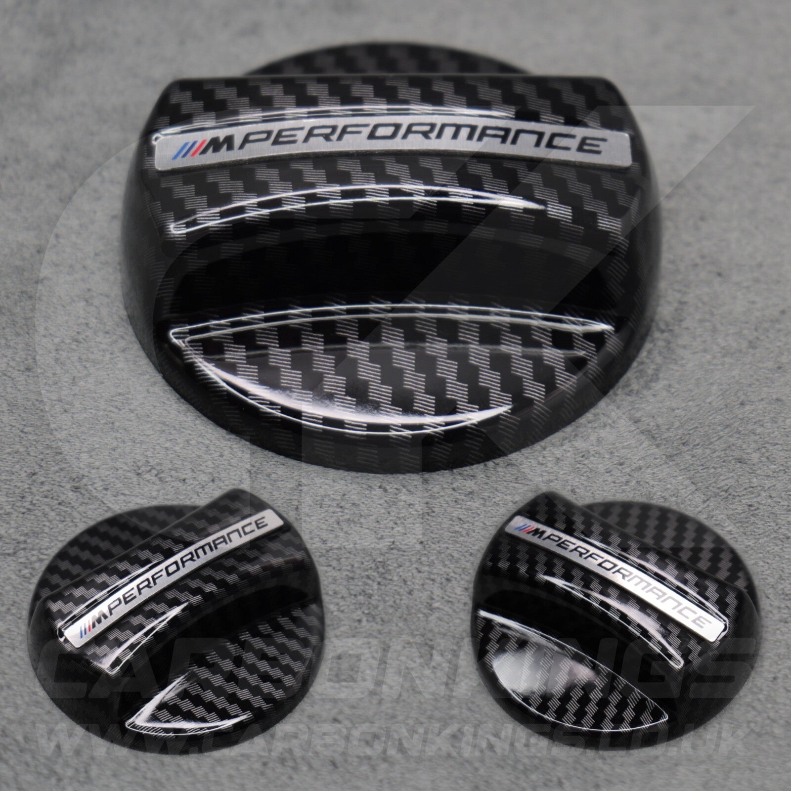 BMW Carbon Fibre Style M Performance Fuel Cap Filler Cover 1 2 3 4 5 6 Series
