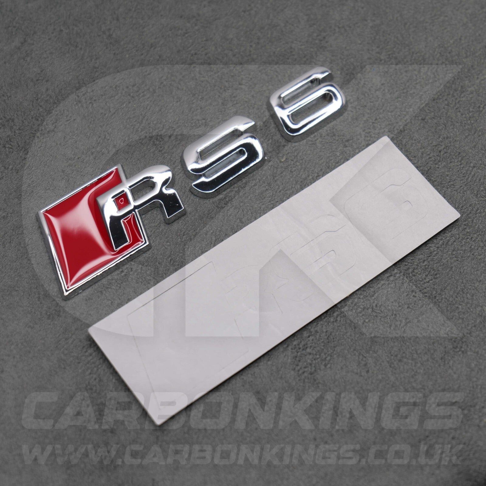 Audi RS6 Silver Chrome Boot Rear Badge Letters Logo Emblem C4 C5 C6 C7 C7.5 C8