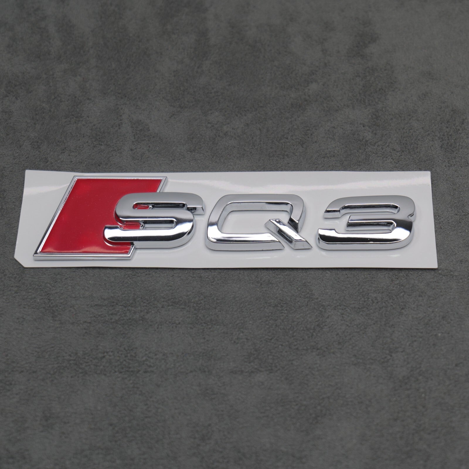 148 x 37mm Audi SQ3 Chrome / Silver Boot Rear Badge Letters Logo Emblem S 8U F3