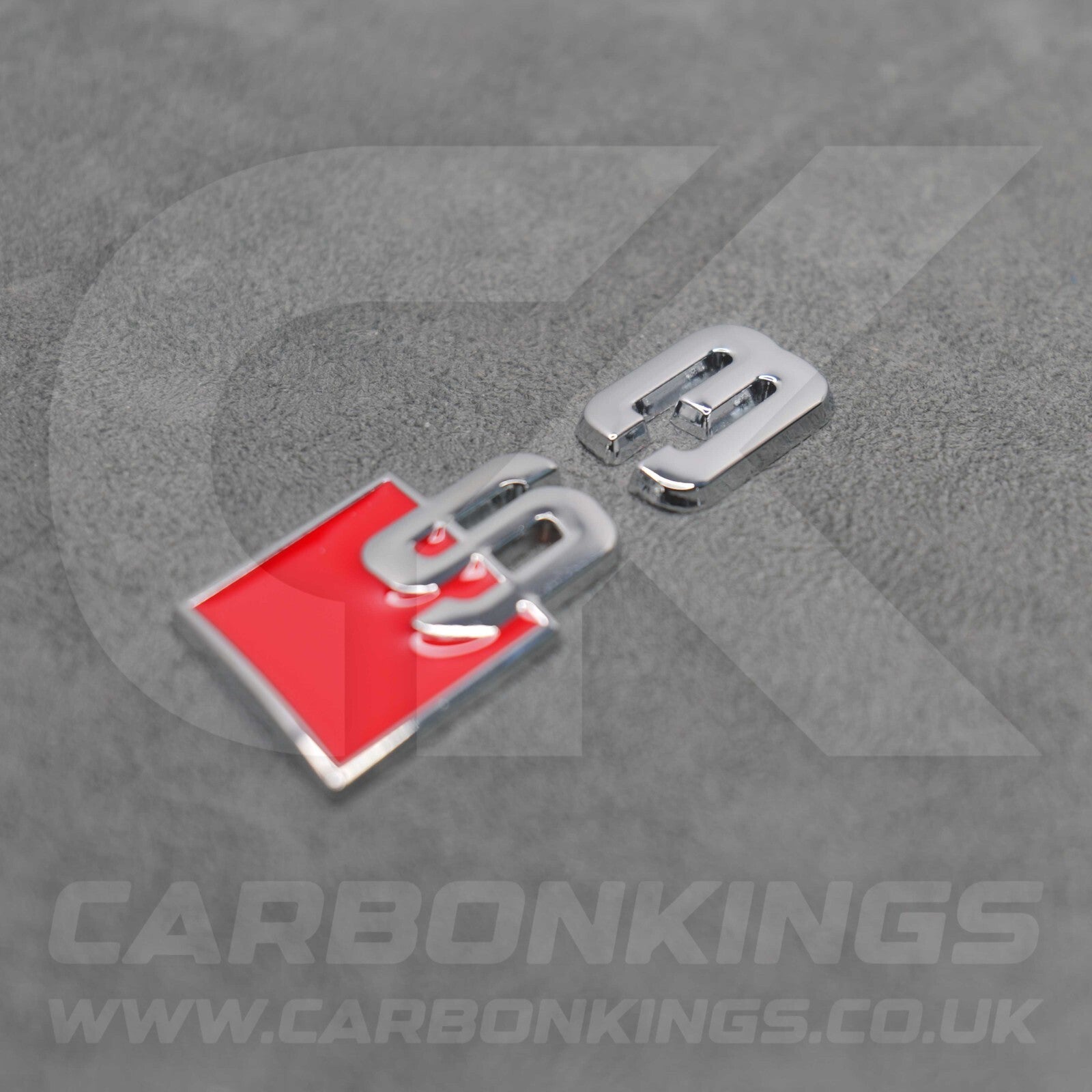 Audi S3 Silver Chrome Boot Rear Badge Letters Logo Emblem S 8L 8P 8V 8Y