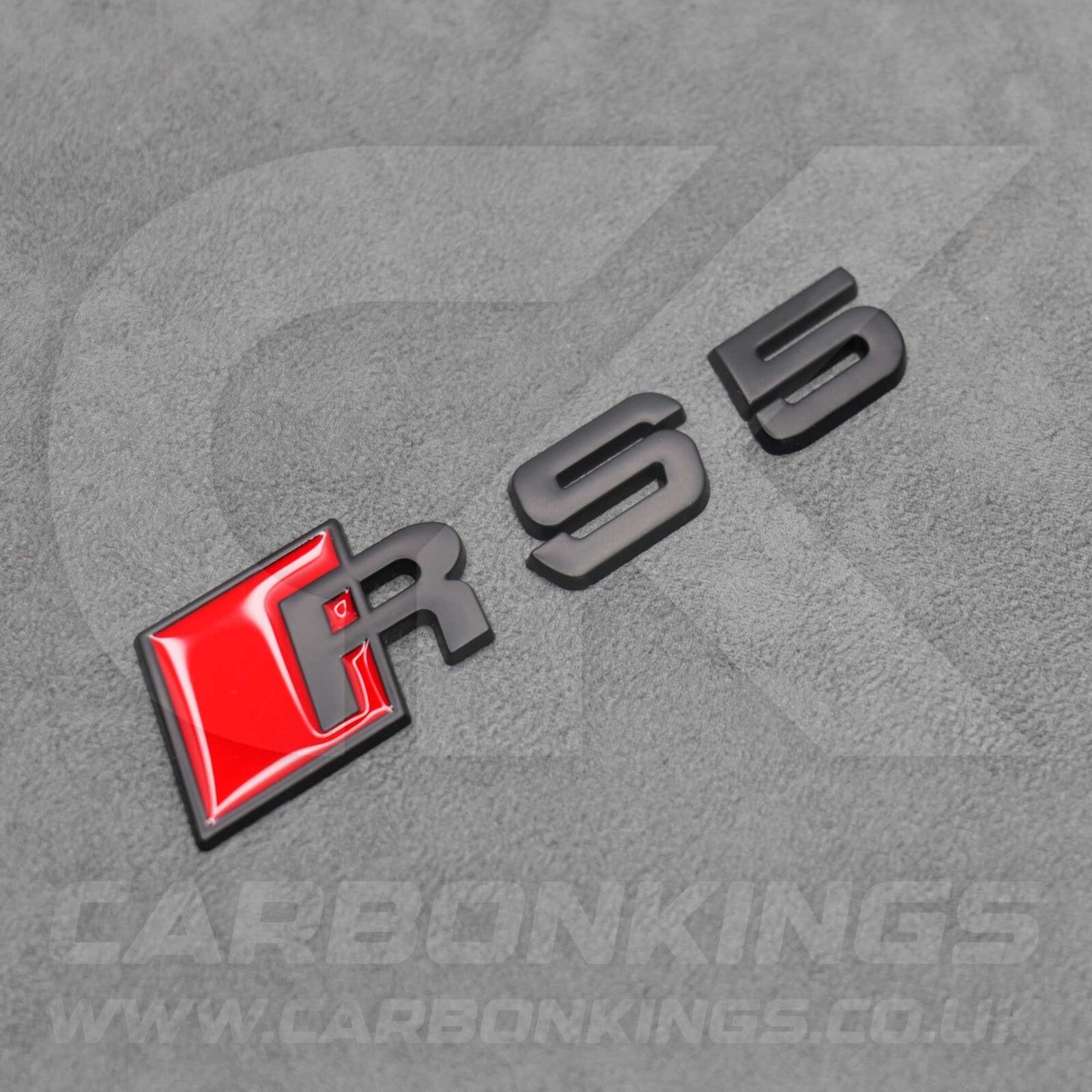 Audi RS5 Matte Black Boot Rear Badge Letters Logo Emblem S B8 8T B9 B10