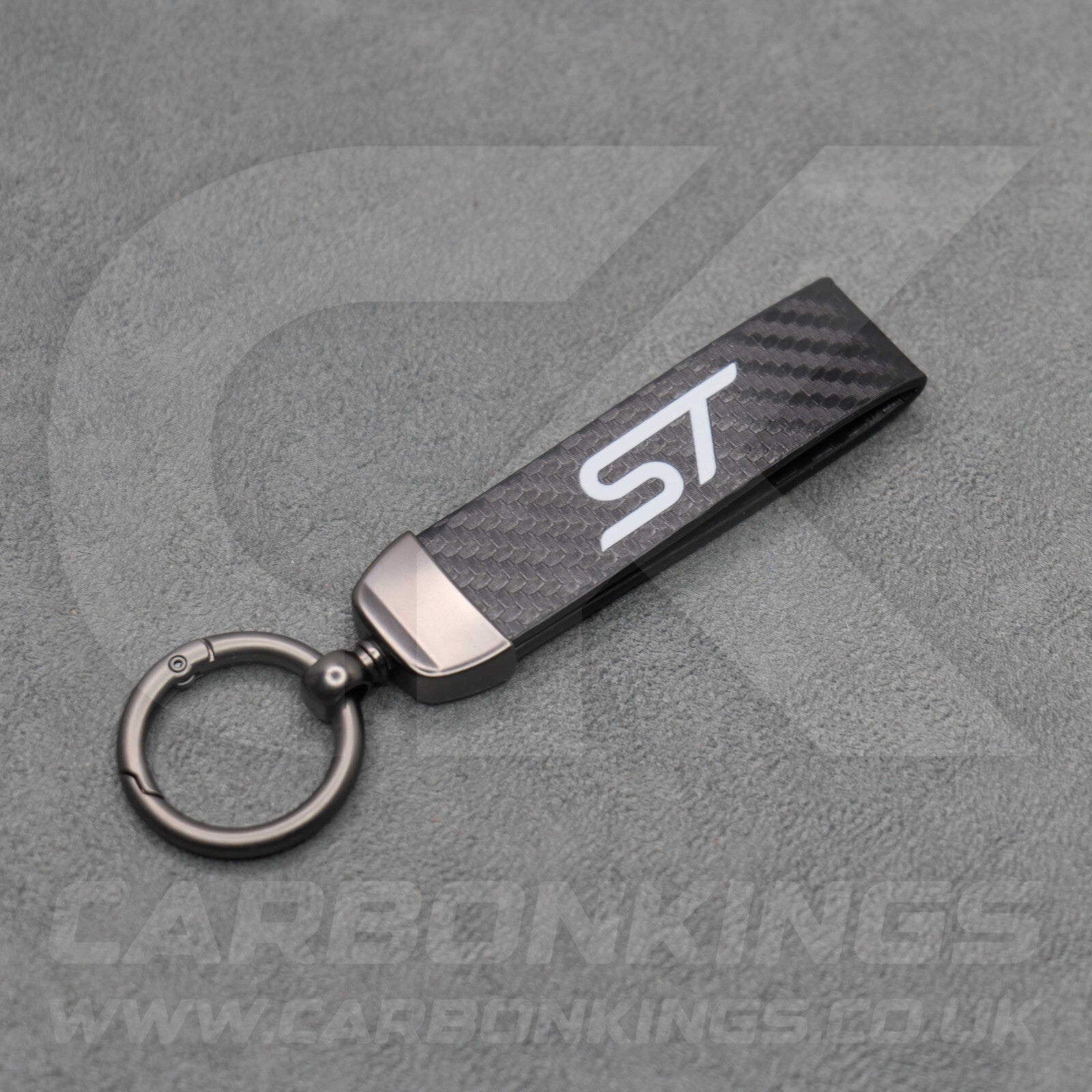 Ford ST Logo Carbon Fibre Car Key Ring Chain Focus Fiesta Puma Premium & Durable