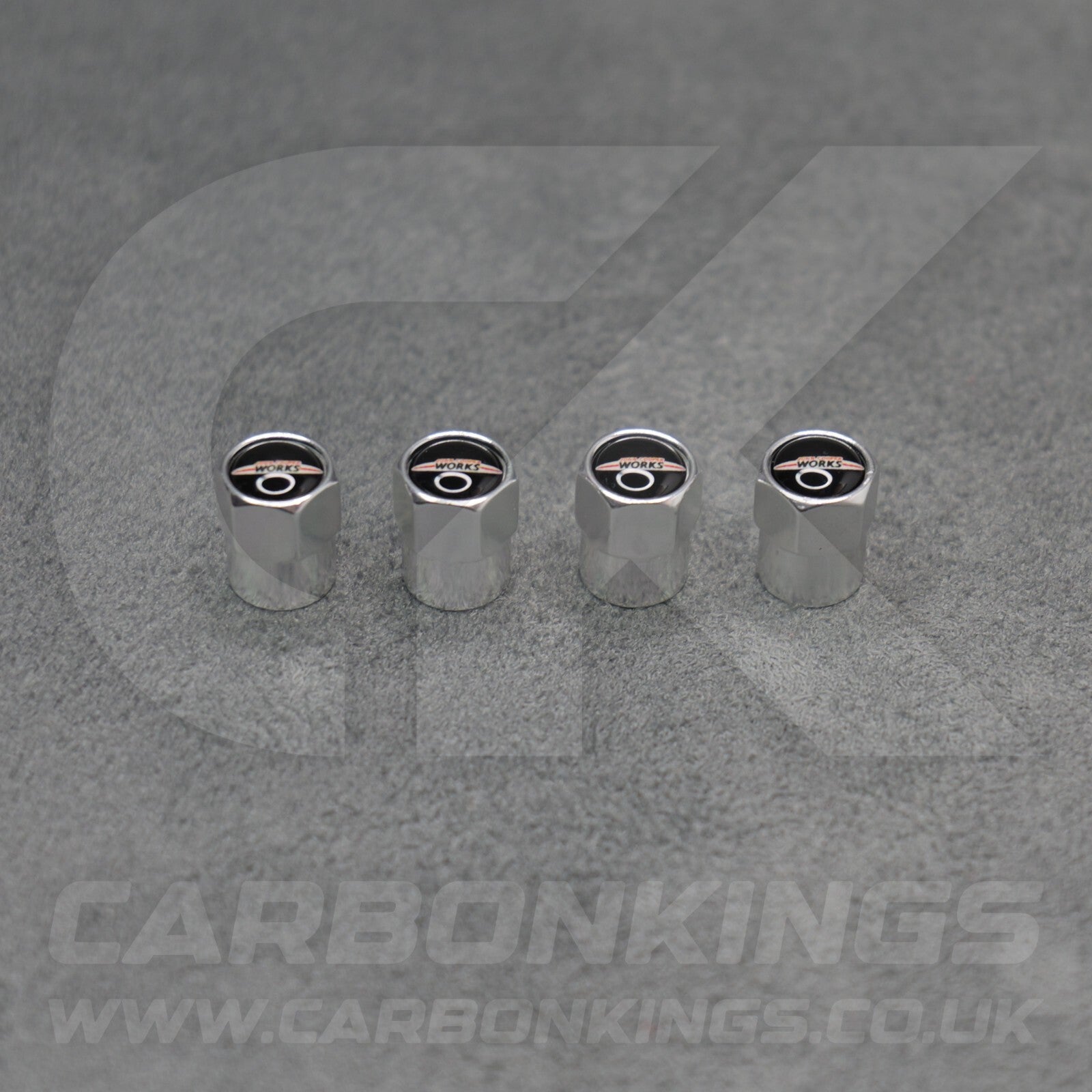 Mini John Cooper Works Silver Anodised Wheel Valve Dust Caps Set F54 F55 R56 R55
