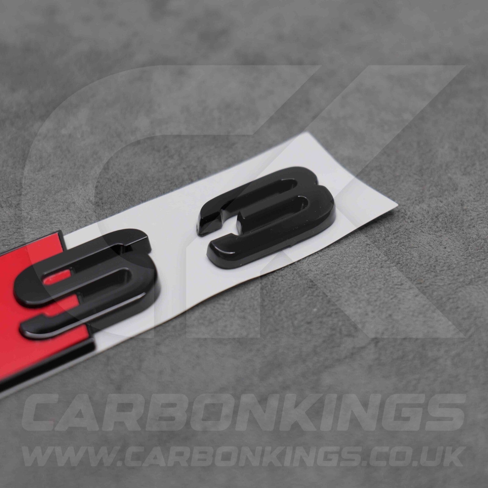 90 x 30mm Audi S3 Gloss Black Boot Rear Badge Letters Logo Emblem S 8L 8P 8V 8Y