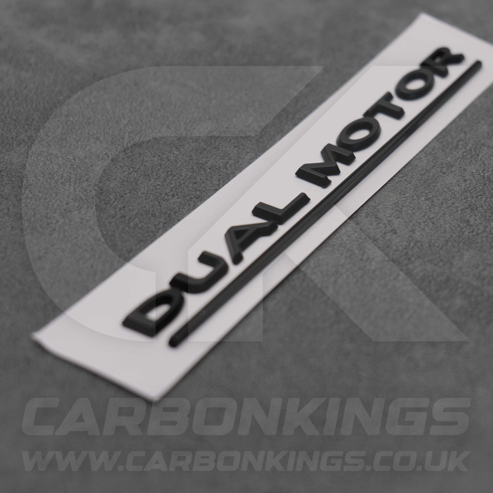 Tesla Matte Black Dual Motor Rear Boot Badge Letters Model S 3 X Y Performance