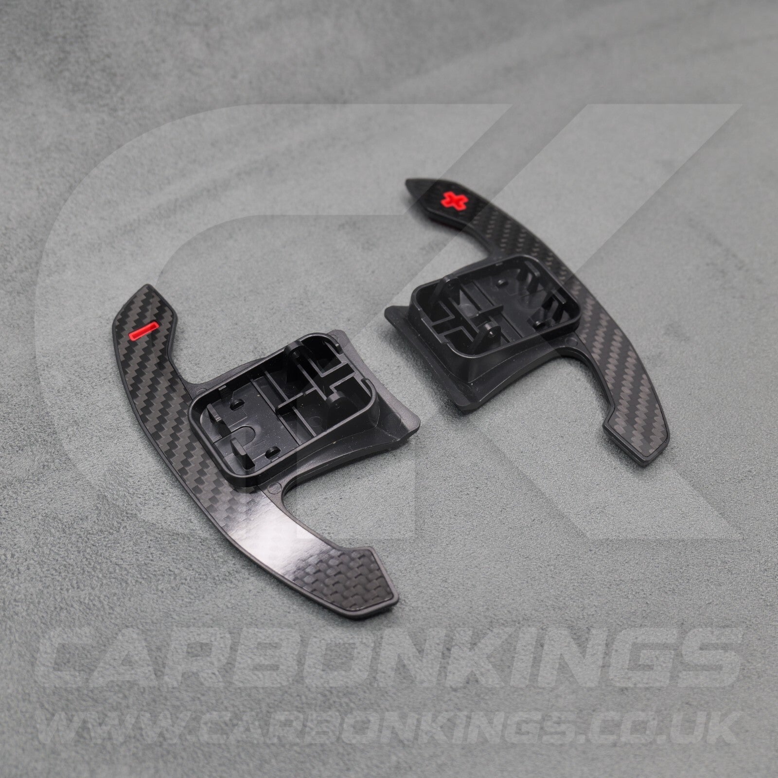 Mini F56 Carbon Fibre & Red Steering Wheel Paddle Shifters JCW Cooper S 2018 +