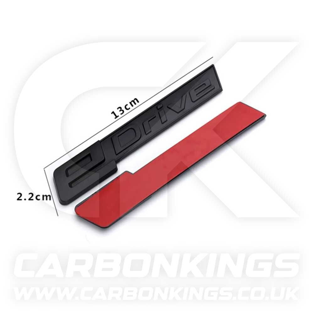 BMW Red & Silver eDrive Rear Emblem Boot Badge Logo BMW i3 i3s i8 iX Electric