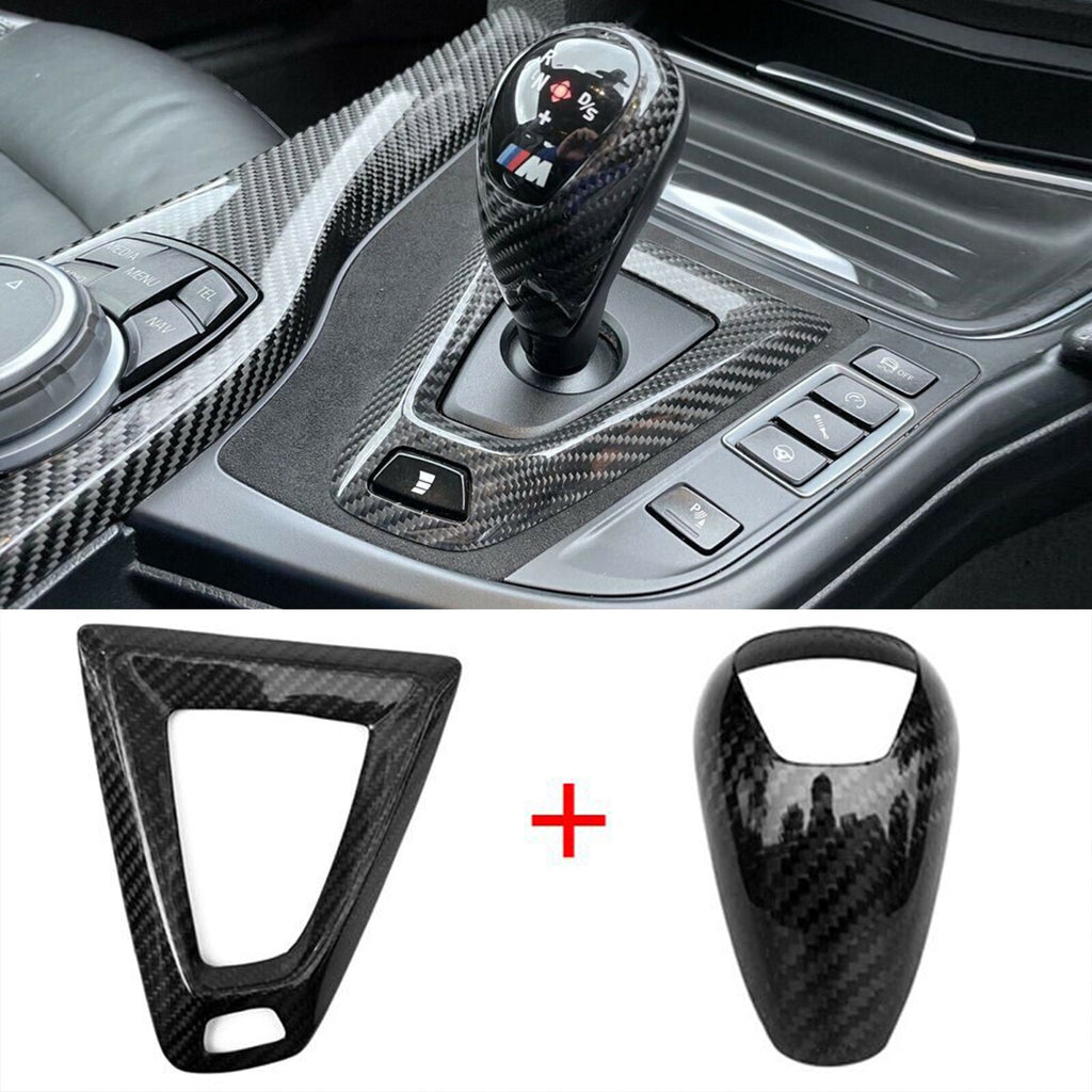 Carbon Fibre Gear Knob & Surround Trims for BMW F80 M3 M2 F87 F82 M4 F10 M5 X5M