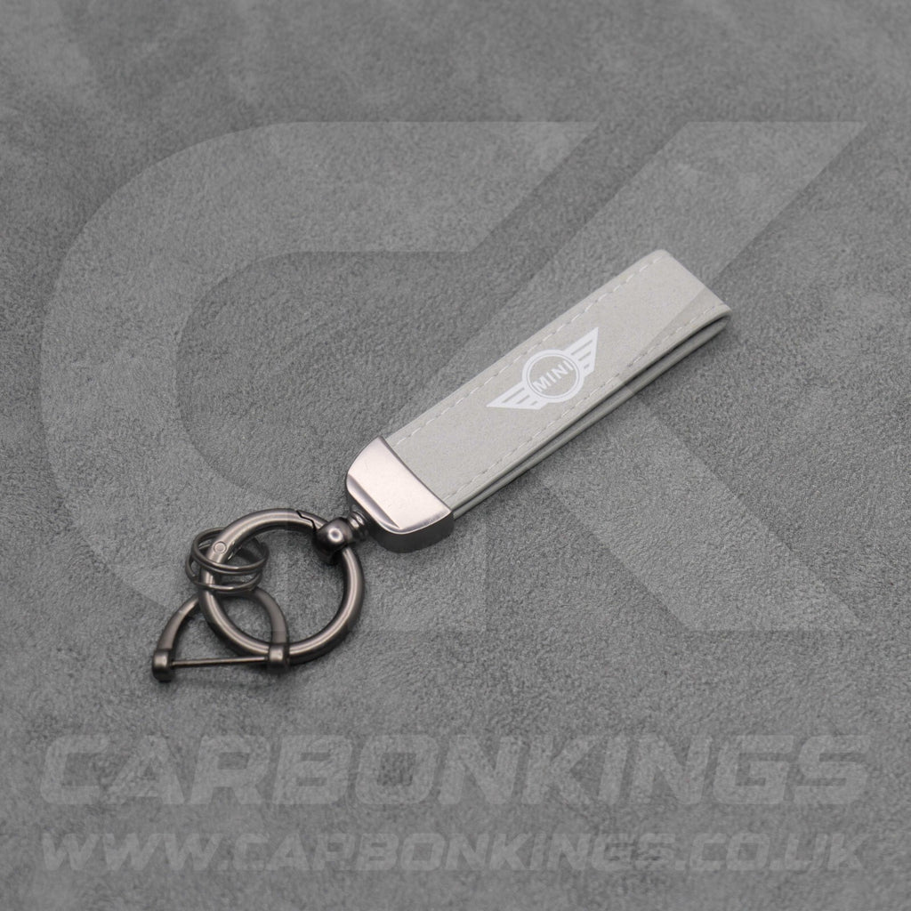 Mini Suede Key Ring Chain Cooper Countryman Aceman S Alcantara Premium Car