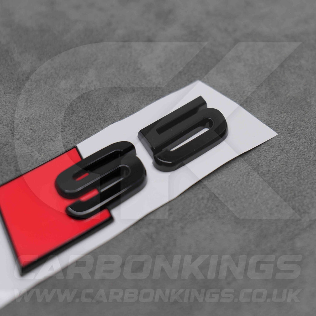 105 x 36mm Audi S5 Gloss Black Boot Rear Badge Letters Logo Emblem S 8L 8P 8V 8Y