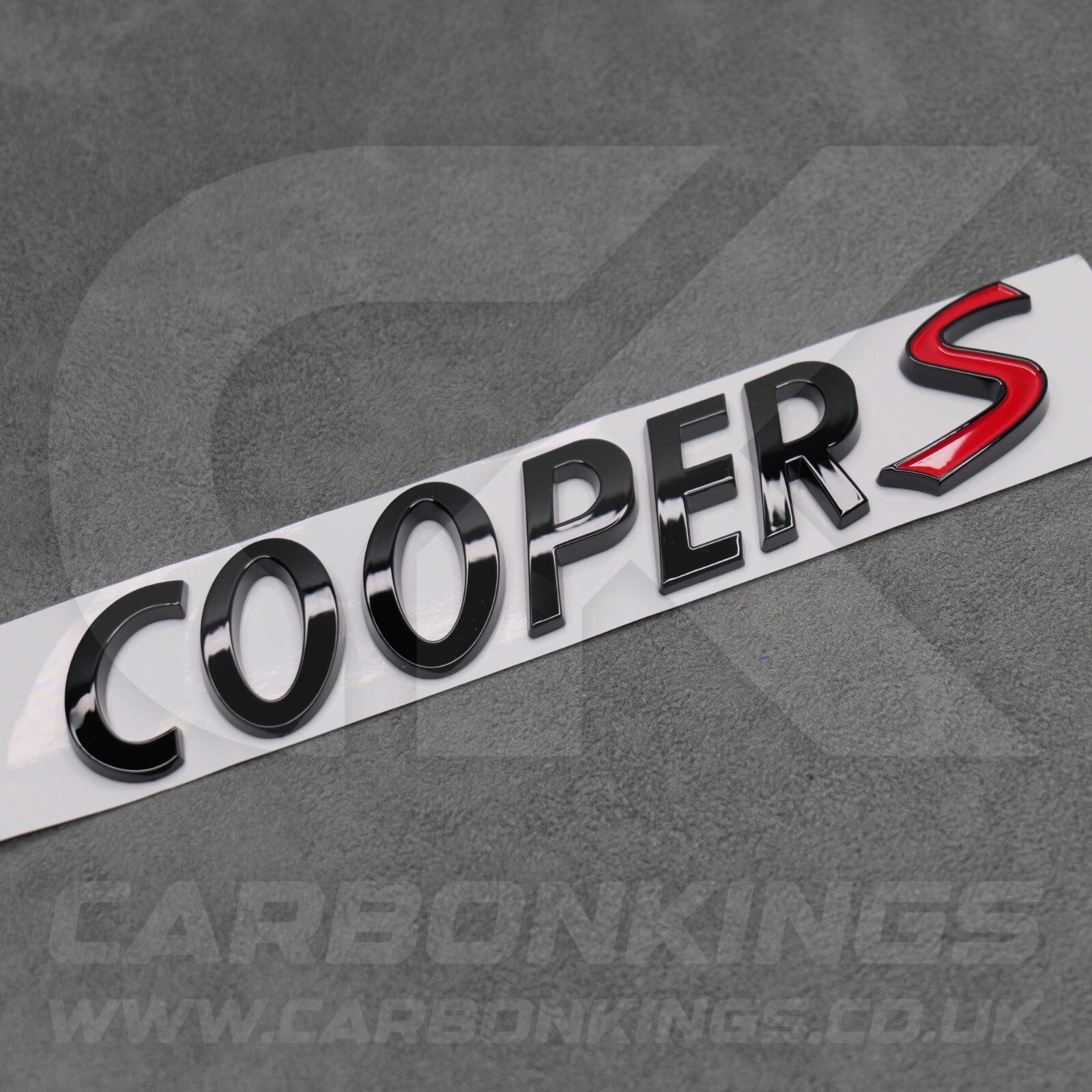 Mini Gloss Black Cooper S Boot Badge Letters R53 R56 F56 R55 R52 R57 R58 R59 R60