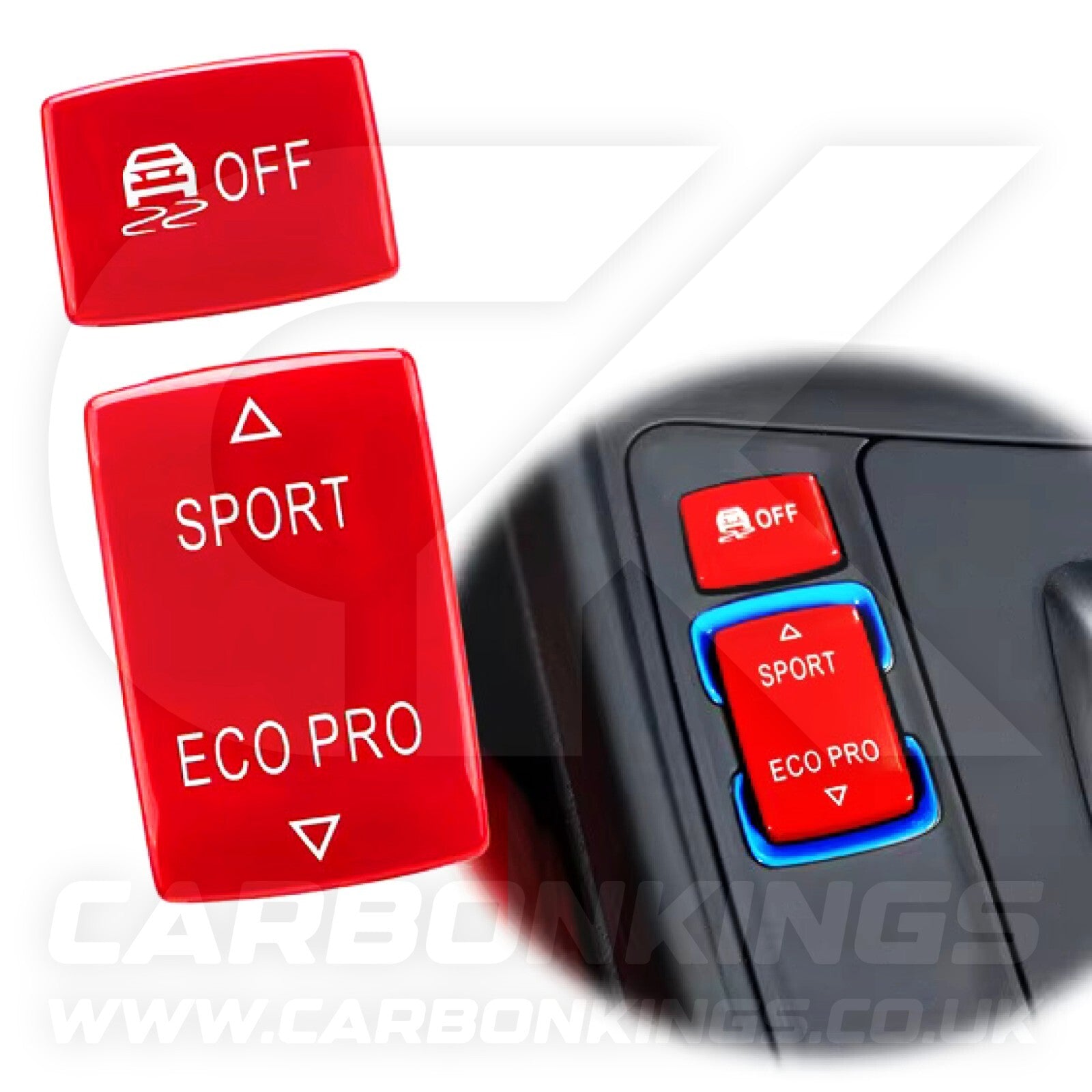 BMW Red Sport Eco Pro DSC Centre Console Buttons F20 F21 F22 F23 F30 F32 F33 F36