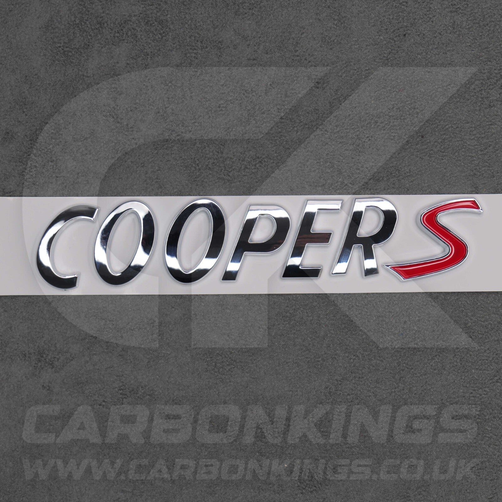 Mini Cooper S Silver Boot Badge Letters R53 R56 F56 R55 R52 R57 R58 R59 R60 F55