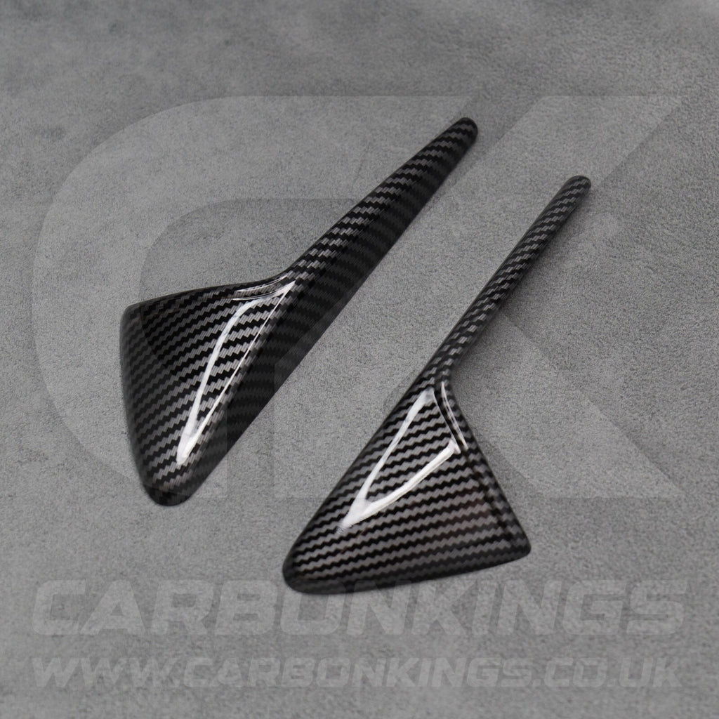 Tesla Model 3 Y X S Carbon Fibre Style Side Camera Covers Trims Caps Mod