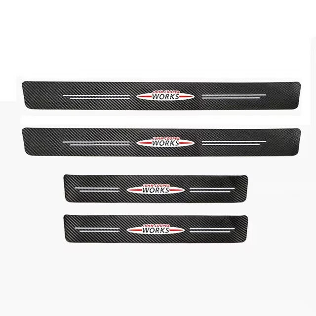 Mini JCW Carbon Fibre Anti Scratch Door Sill Protector Set John Cooper Works R56