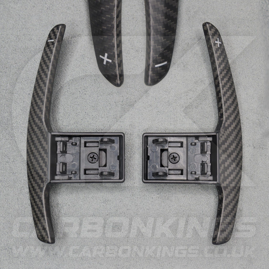 Satin Carbon Fibre Shifter Paddles for BMW M3 M4 M2 F80 F82 F87 M5 M6 X5M X6M M