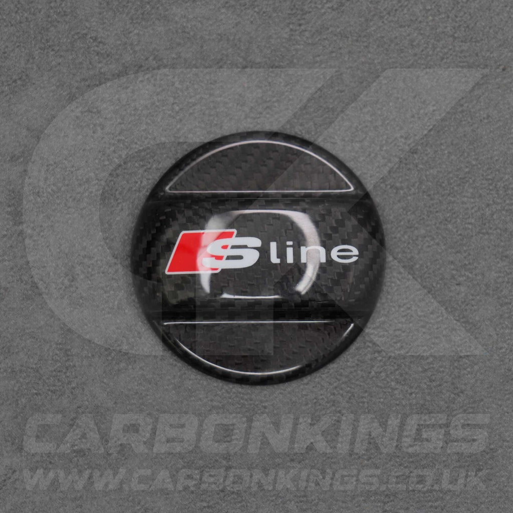 Audi S Line Genuine Carbon Fibre Fuel Cap Cover S1 S3 S4 S5 S6 A1 A3 A4 A5 A6 A7