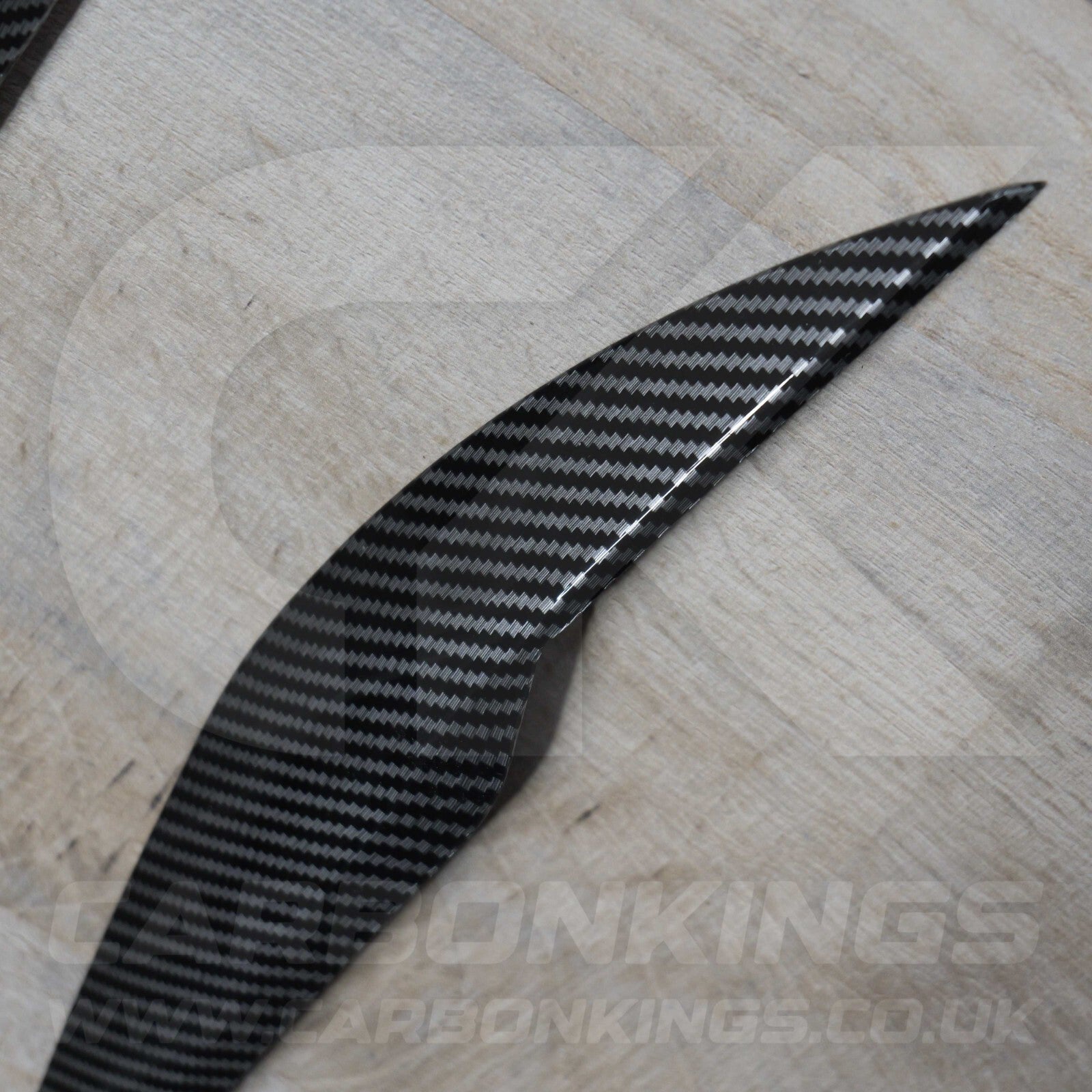 BMW Carbon Fibre Style Headlight Eyebrow Trims for 3 Series F30 F35 2013 - 2018